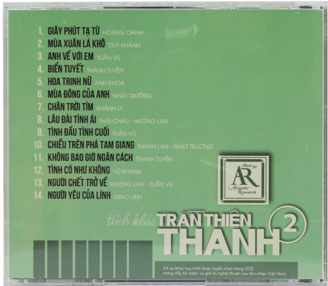 Bộ 2cd TÌNH KHÚC TRẦN THIỆN THANH