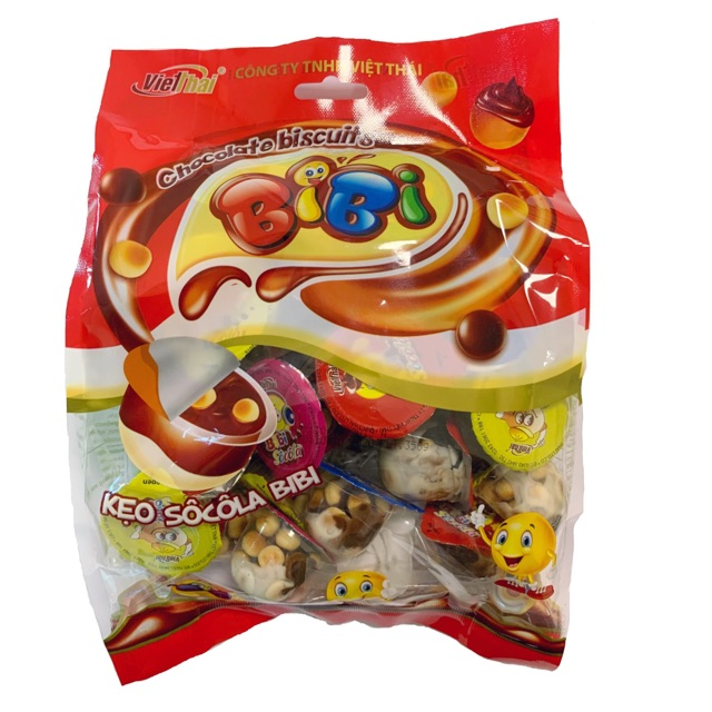 Bánh quy giòn & Socola BiBi Việt Thái (bịch 280g)