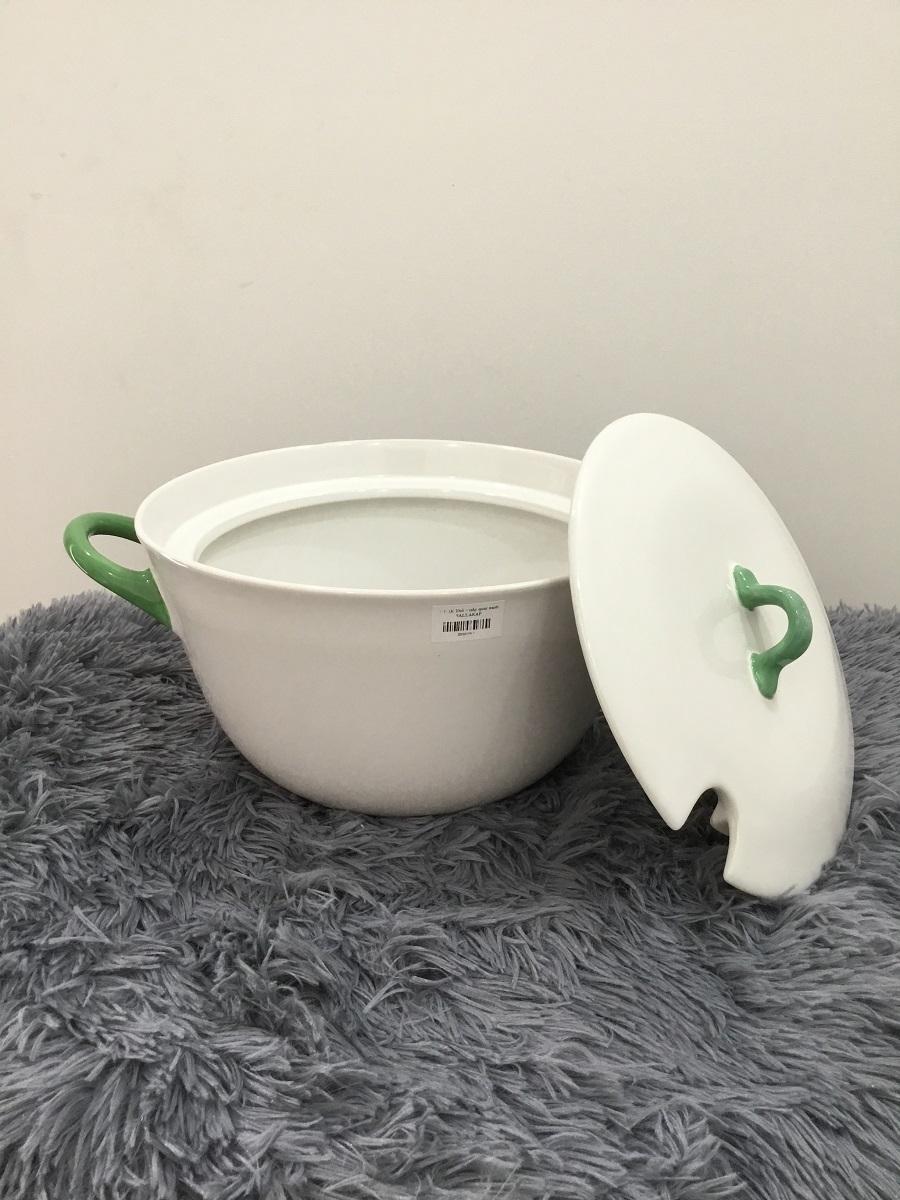 Thố Trắng 26 cm - Gốm Sứ Cường Phát