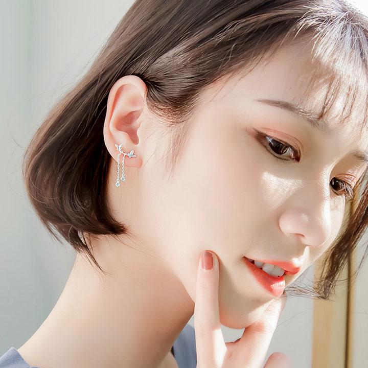Bông Tai Bạc Nữ Xinh Xắn - Bảo Tín