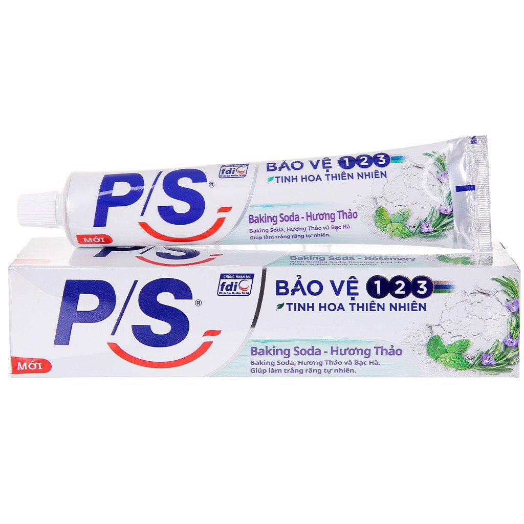 HCM -  Combo 2 tuýp Kem đánh răng P/S  180g 4 mùi hương