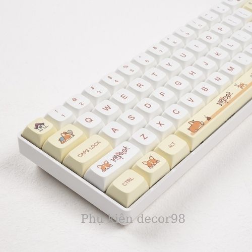Keycap Corgi profile XDA nhựa PBT