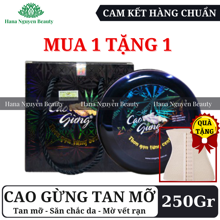 BÁO GIÁ DÁNH TAN MỠ BỤNG | Shopee Lazada Sendo Tiki mới nhất 36 KEM TAN MỠ BỤNG CAO GỪNG THIÊN NHIÊN VIỆT 250GRAM - MUA 1 TẶNG 1 ĐAI NỊT BỤNG GÀI NÚT