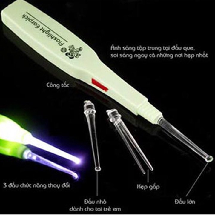 dụng cụ lấy gáy tai có đèn