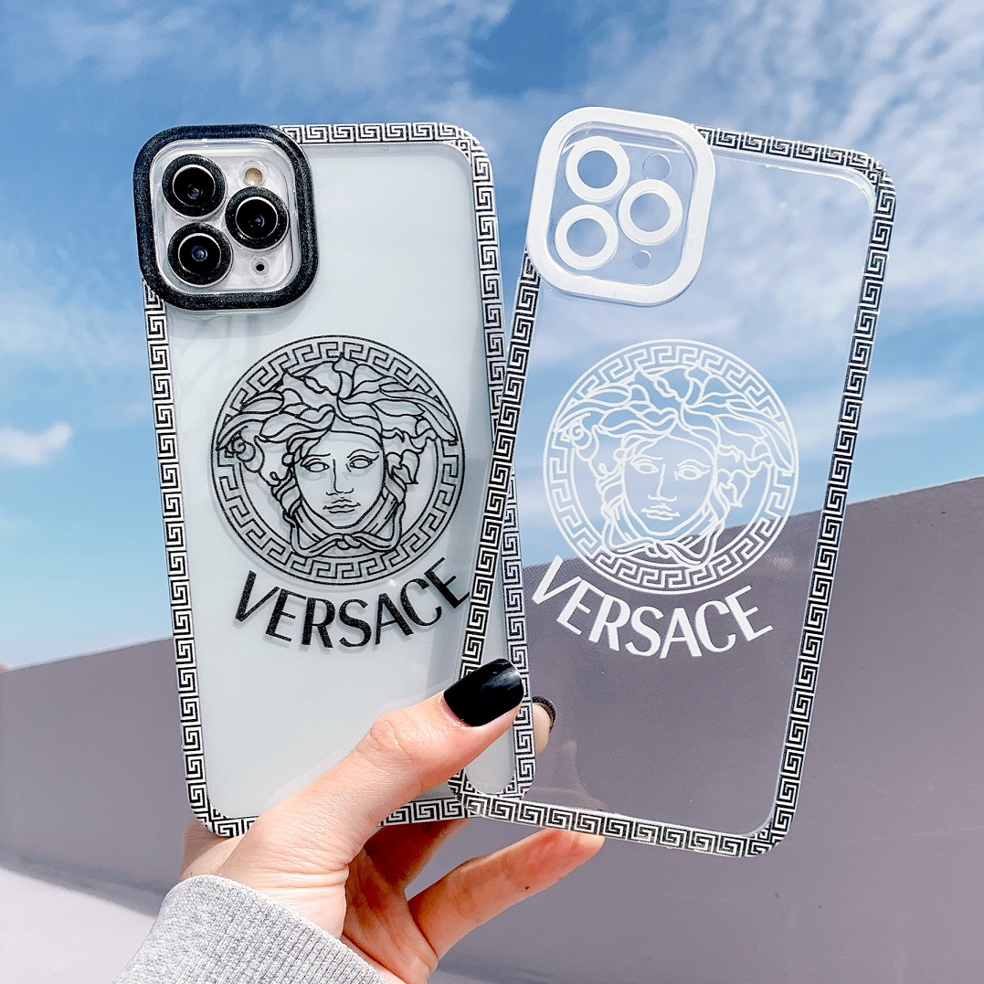 Ốp Lưng Silicon Chống Sốc Viền Nổi VERSACE