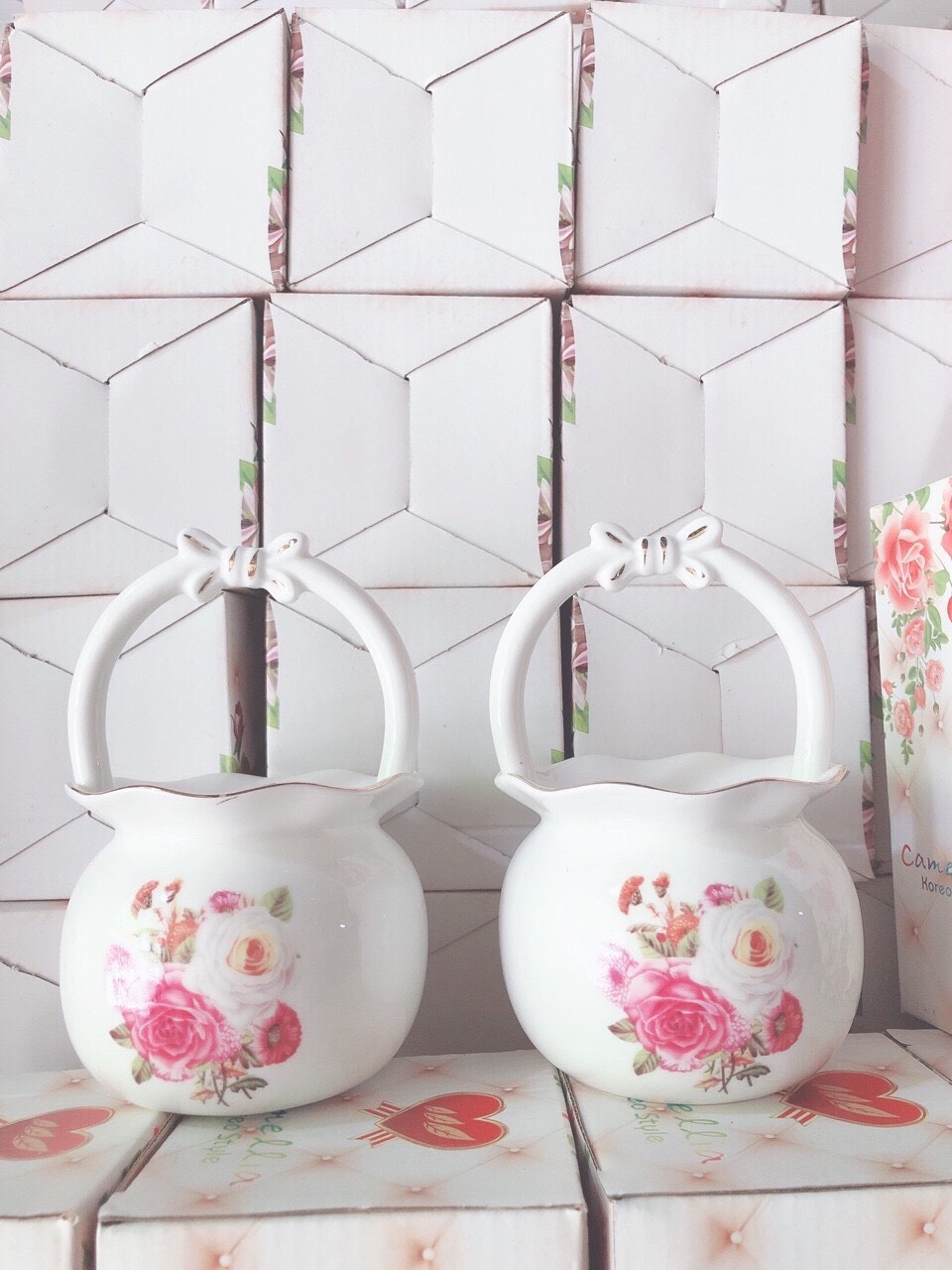 Giỏ Sứ Đựng Thìa Dĩa