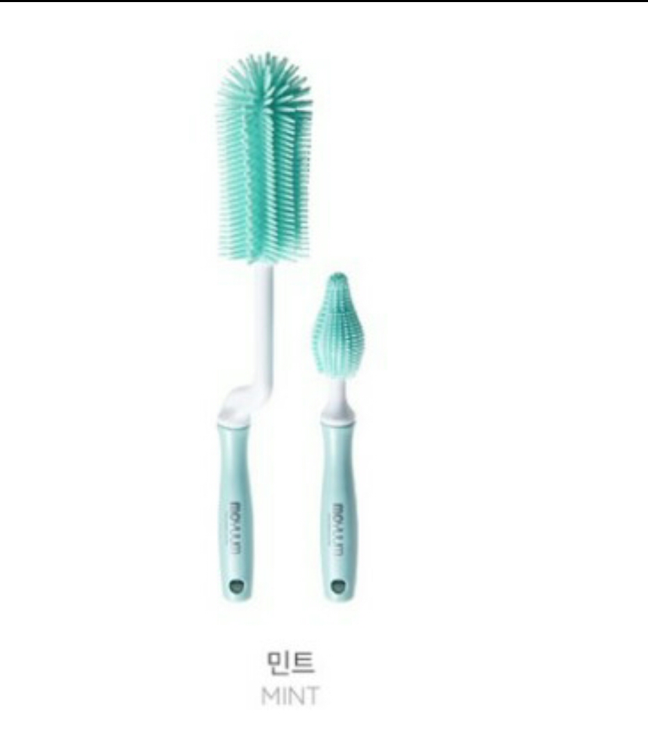 Set cọ rửa bình và núm ti Silicon Moyuum Hàn Quốc