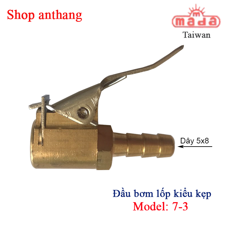 Đầu bơm lốp kiểu kẹp MADA- Đài Loan