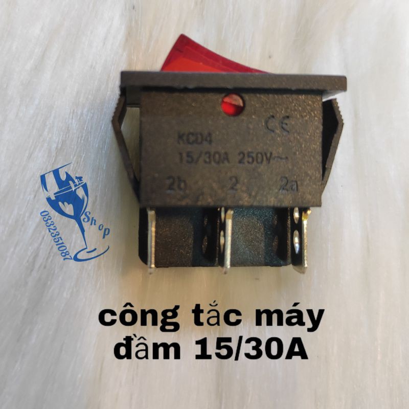 Công tắc máy đầm 15/30a - công tắc 6 chân loại đẹp