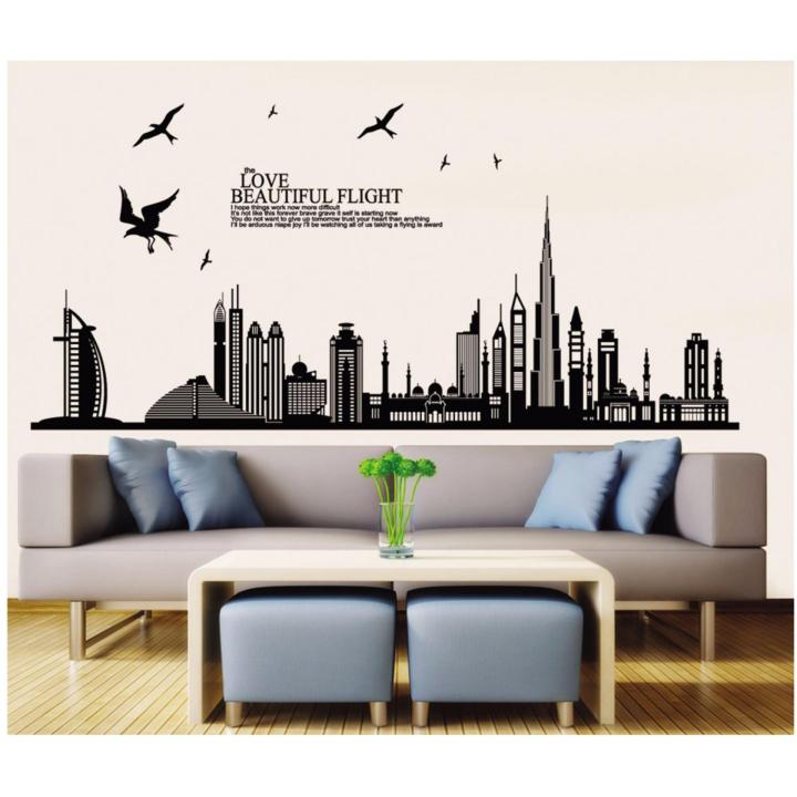 Decal dán tường LOVE TO FlY Sticker Tranh Dán Tường - HPMJM7280- Decal dán tường trang trí phòng khách, trang trí quán cafe, trang trí shophouse