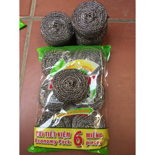 Miếng Chà Xoong Inox Nén ( Cực Dày )