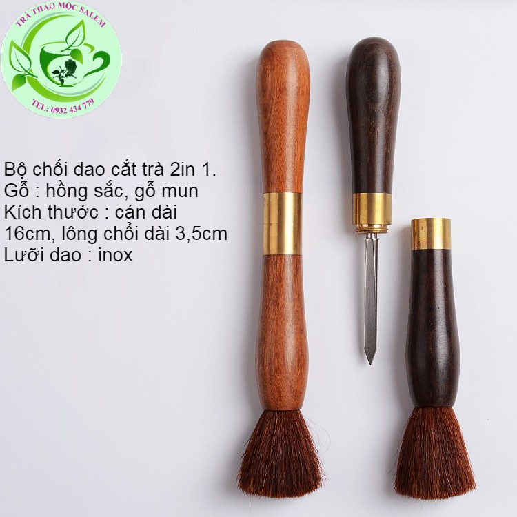 [HCM]Bộ chổi dao cắt trà 2 in 1