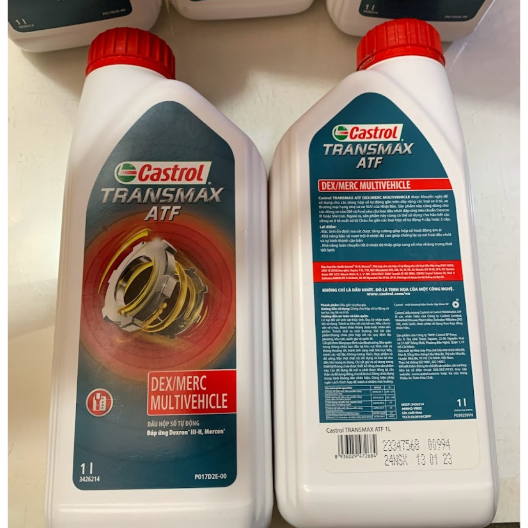 Nhớt Trợ Lực Tay Lái ATF - Dầu Hộp Số Tự Động 4 Cấp CASTROL TRANSMAX ...