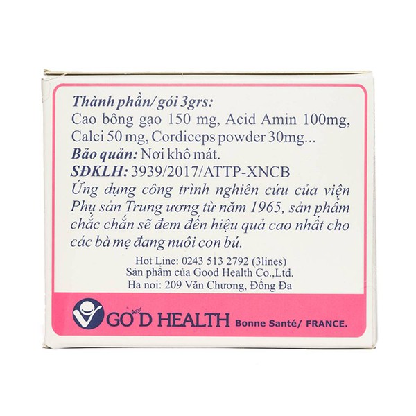 [HCM]Cốm Lợi Sữa Mum Milk Hộp 20 gói