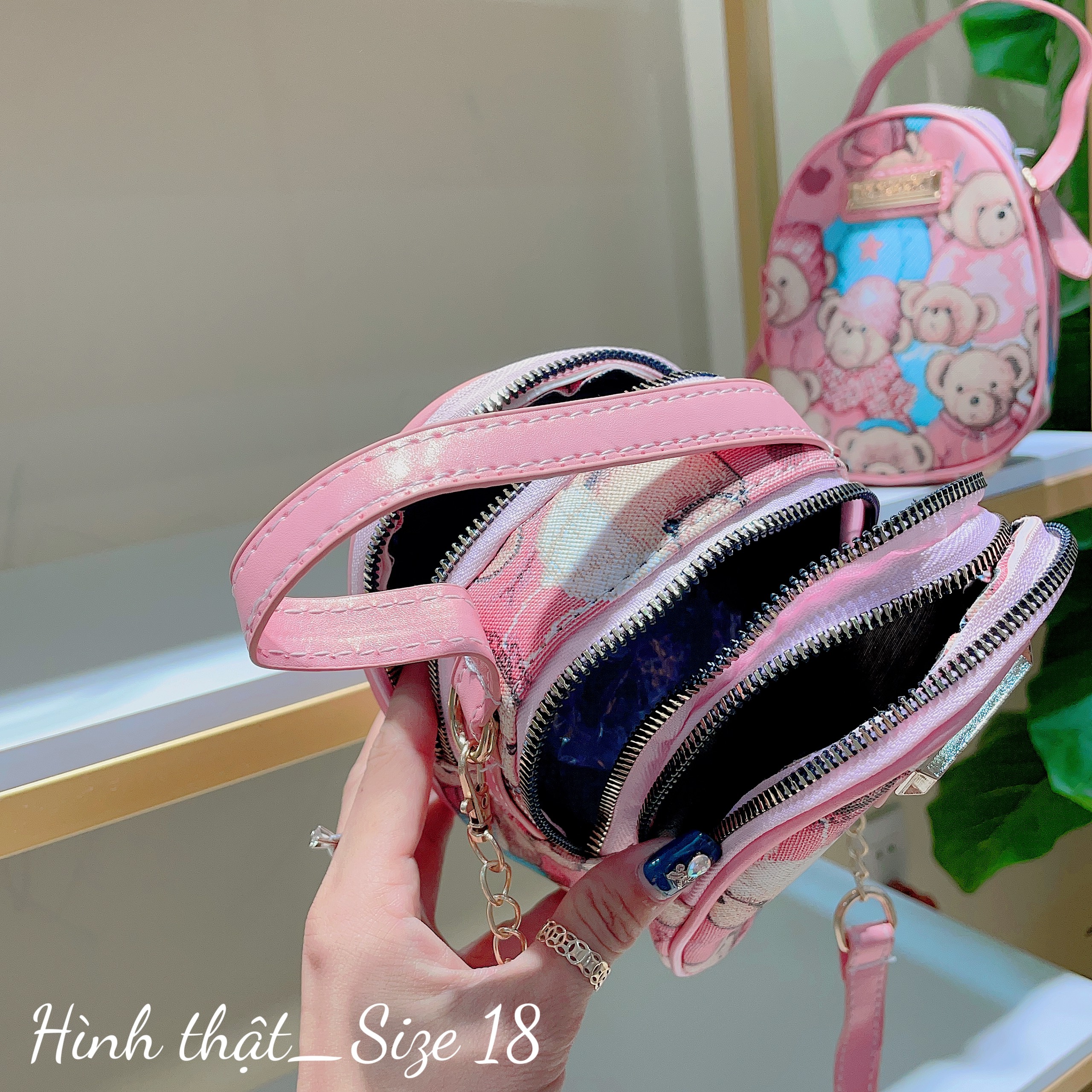 BaLô Da Mềm Mini Hình Gấu Dễ Thương Cho Nữ