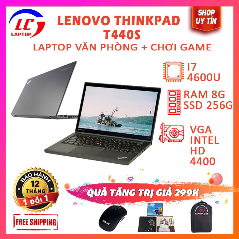 Bảng giá Laptop Văn Phòng, Laptop Chơi Game Giá Rẻ Lenovo Thinkpad T440s, i7-4600U, VGA Intel HD 4400, Màn 14 FullHD, LaptopLC298 Phong Vũ