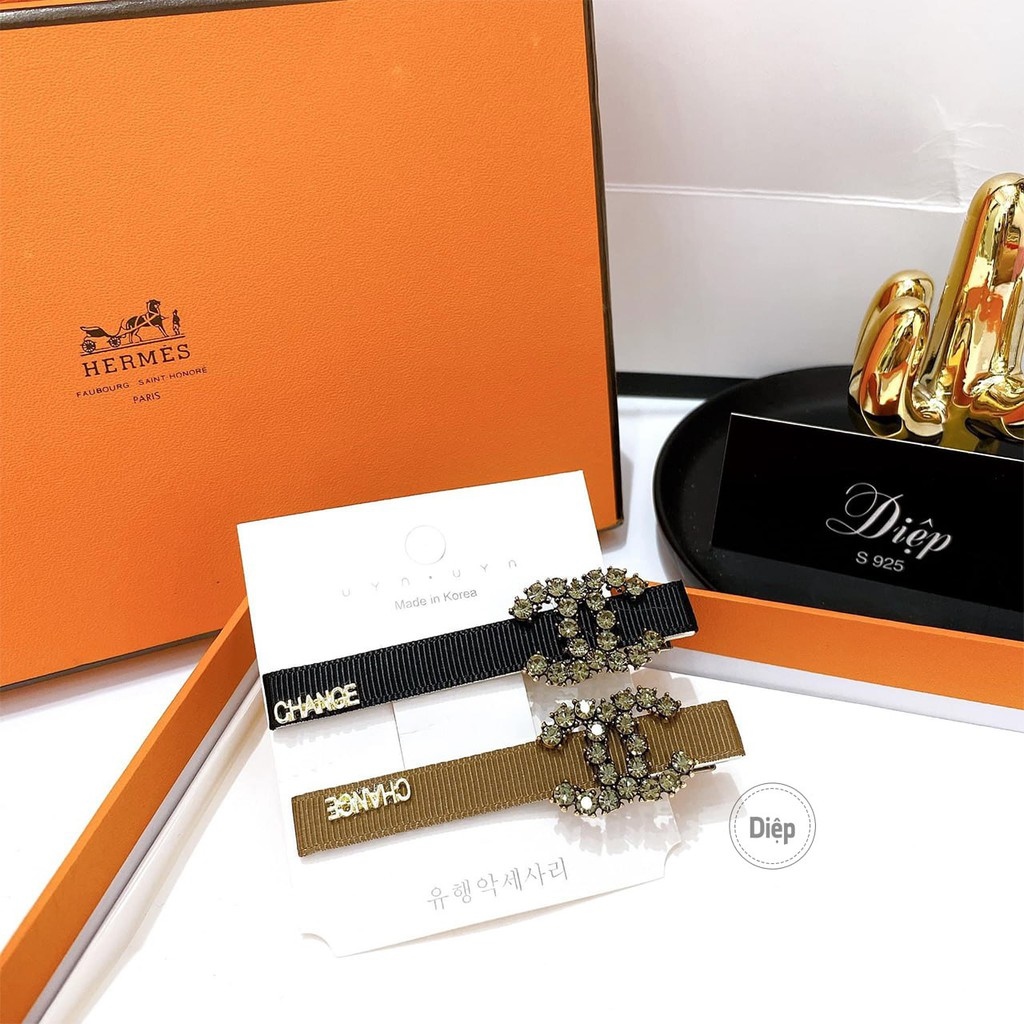 【HOT SALE】 Kẹp tóc thương hiệu kẹp tóc bật đính đá cao cấp