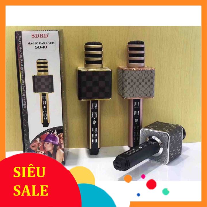 MICRO KARAOKE SD-18 ÂM THANH MẠNH MẼ