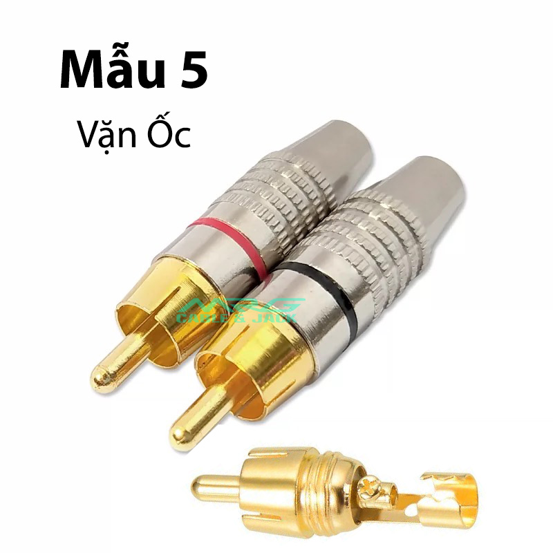 Giắc AV Hoa Sen hàn dây tín hiệu, giá 1 cặp J- | jack av hoa sen, jack rca, jack hàn dây , giắc hàn dây.