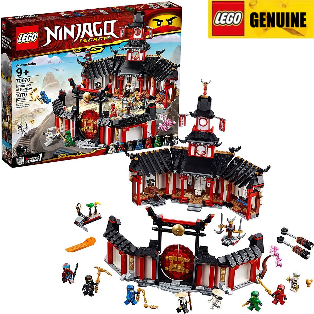 【From Denmark】LEGO NINJAGO 70670 (1070 pieces) guaranteed, From Denmark