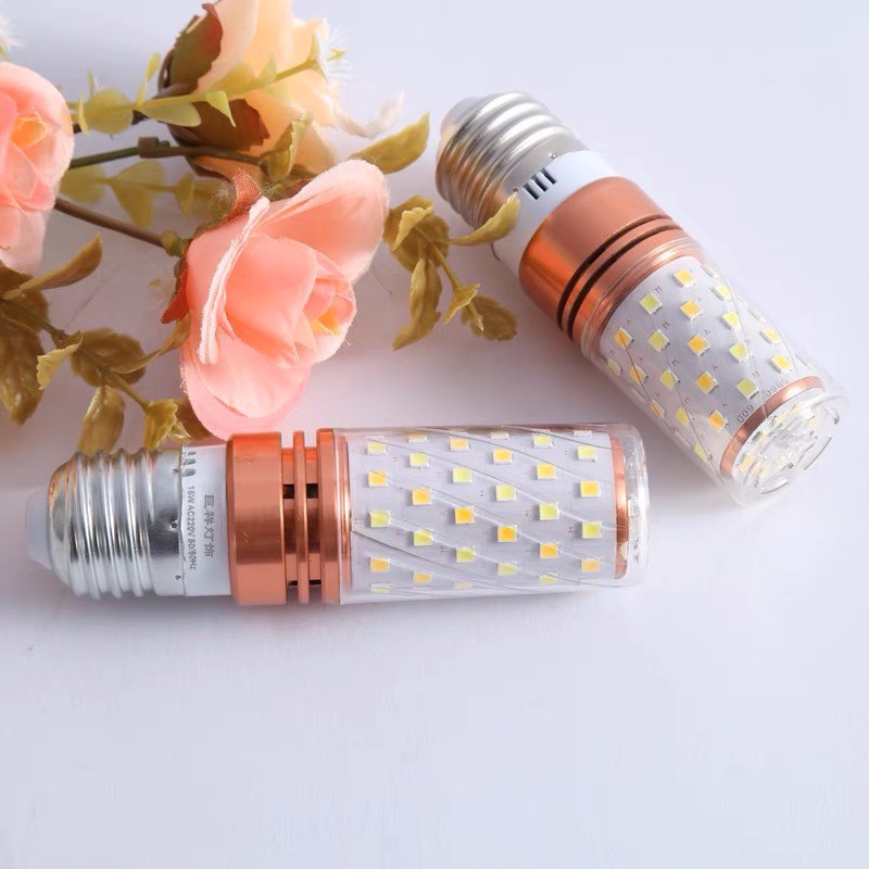 Bóng Đèn Led Bắp Siêu Sáng E14 E27 12W Ac 220V - 3 Chế Độ Sáng