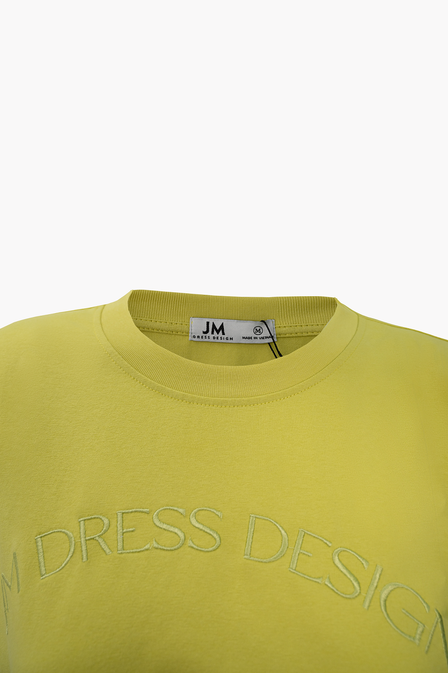 Áo phông nữ from vừa đệm vai thêu JM Dress Design 2T57.2210CT