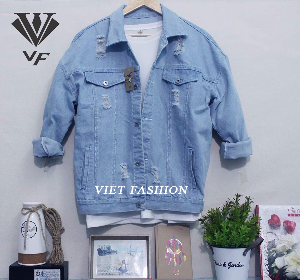 [HCM]ÁO KHOÁC JEAN NAM THỜI TRANG CAO CẤP XANH RÁCH NAM V3 TỔNG KHO JEAN TOÀN QUỐC