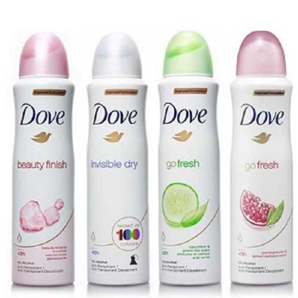 Xịt khử mùi Dove 150ml - LỰU