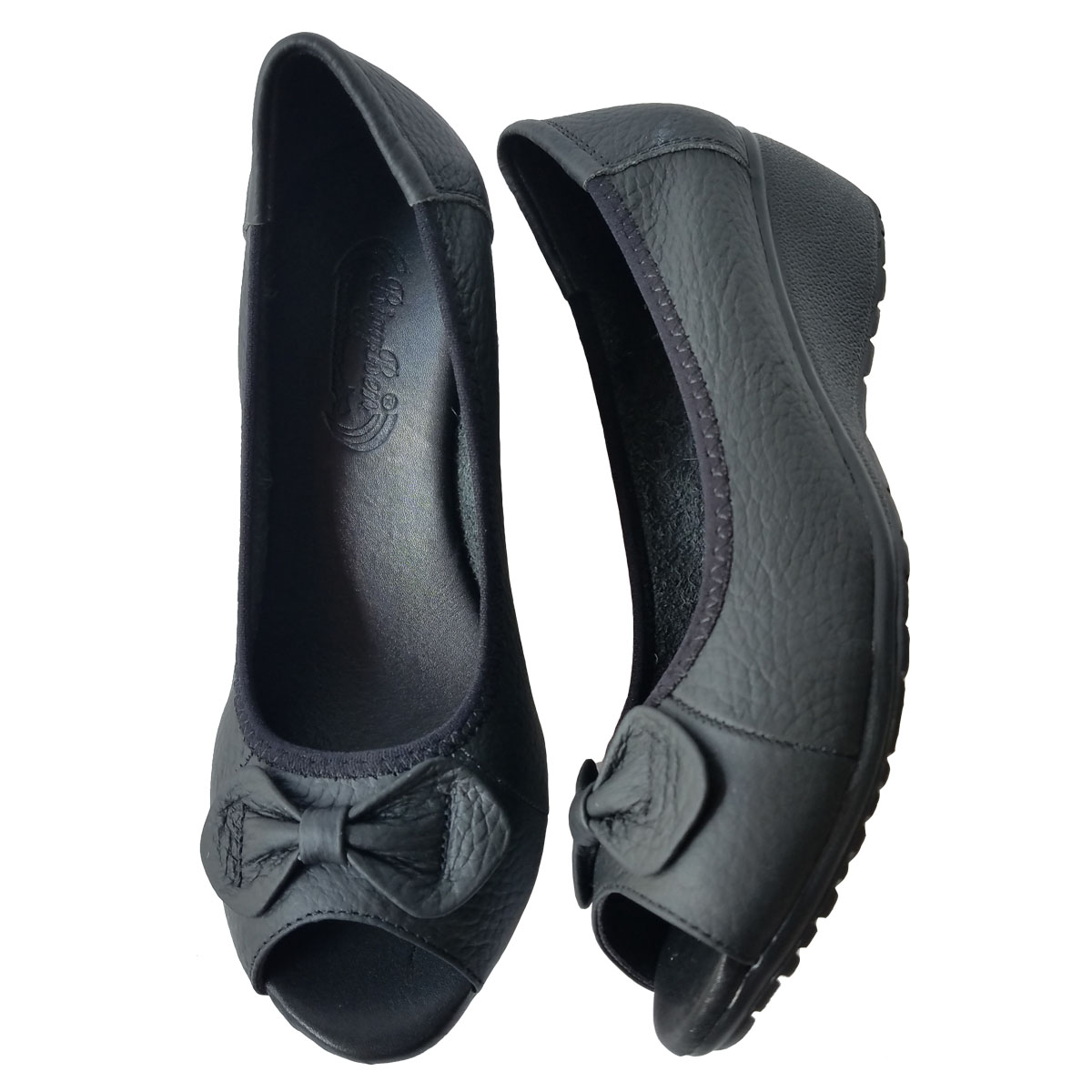 Giày Búp Bê Da Bò Thật BIGBEN Cao 5cm BB136