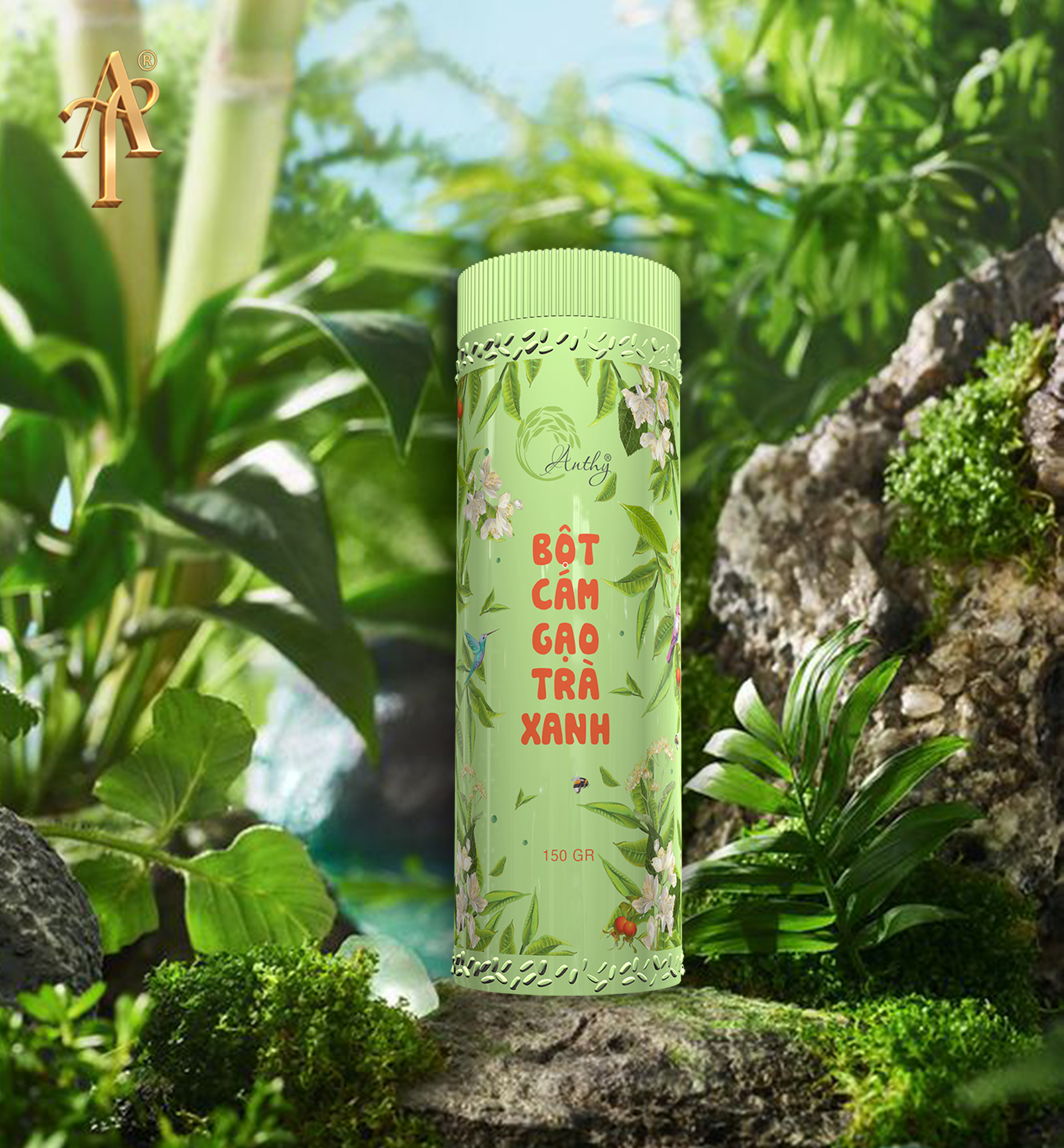 [HCM]Bột Cám Gạo Trà Xanh - 150g
