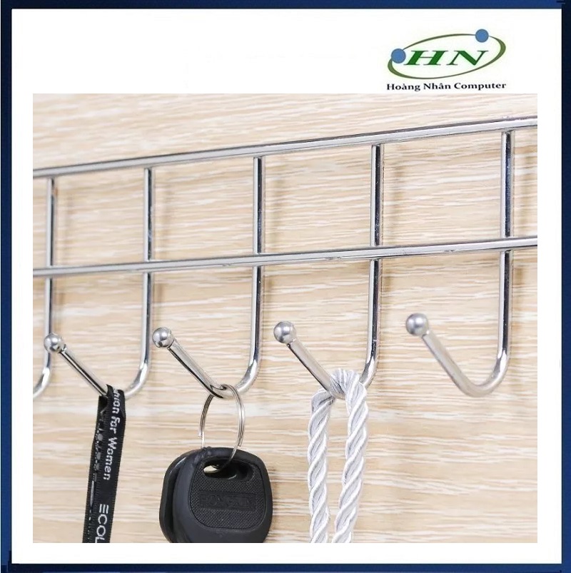 Thanh treo inox 5 móc gắn