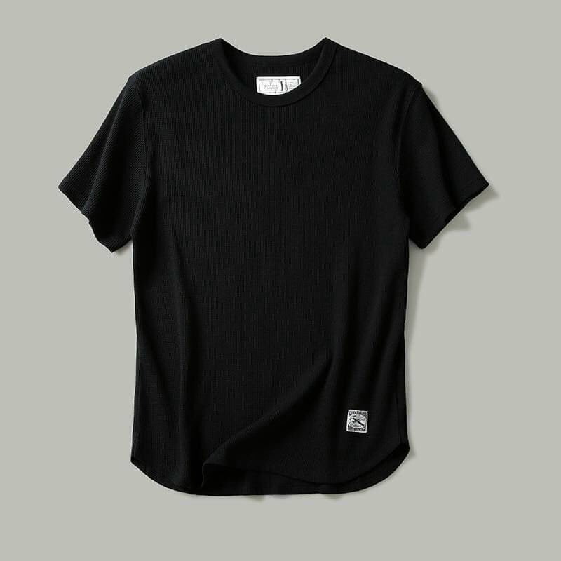 Áo phông nam tay ngắn cổ tròn chất thun cotton tổ ong co giãn 4 chiều mặc cực mát - AhStore