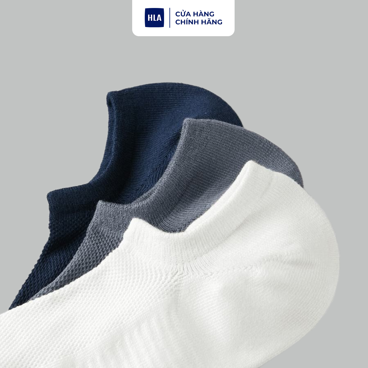 HLA - Bộ 3 đôi vớ nam cao cấp Soft & comfortable elastic socks
