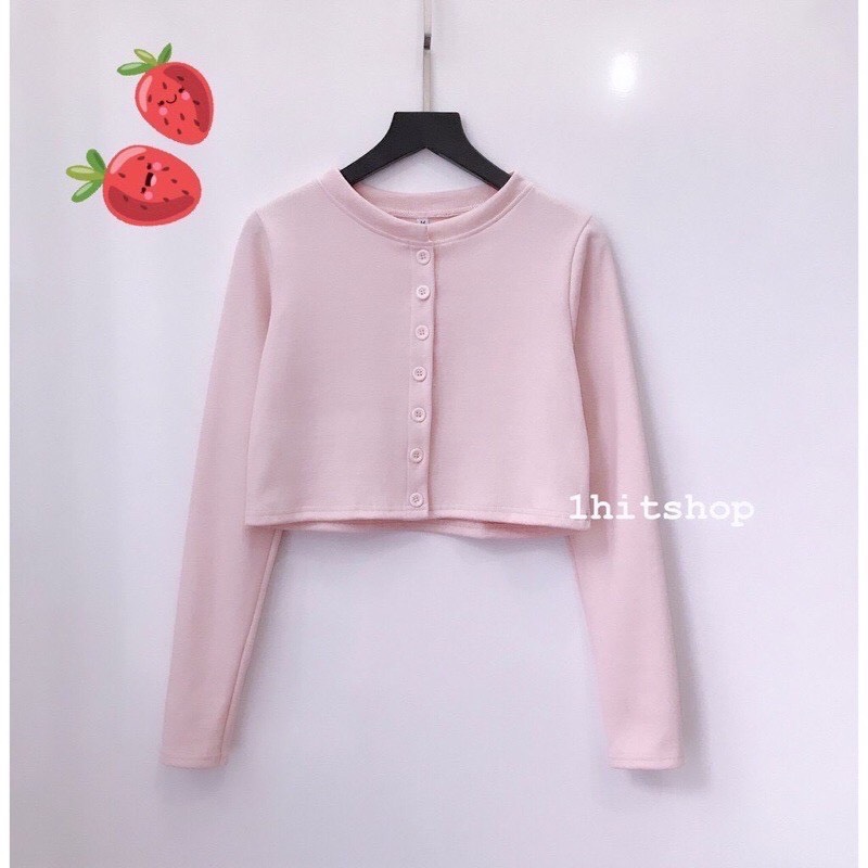 Áo Croptop Khoác Cúc Tròn - K024