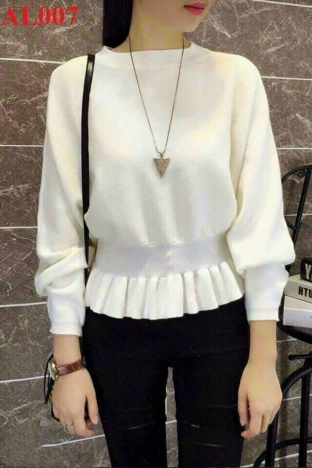 [HCM]áo len gân xòe Duyên dáng  size dưới 60kg