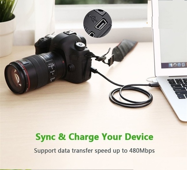 Cáp USB 2.0 to Mini USB 5Pin dài 3M  Ugreen 10386 Chính Hãng