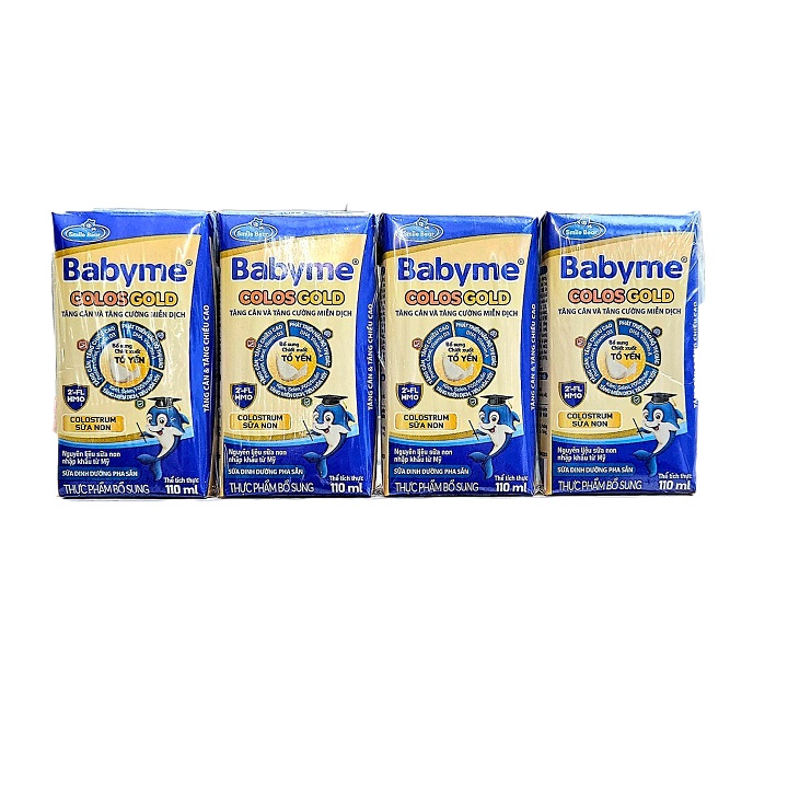 (Thùng 48 hộp) Sữa Bột Babyme gold/ Grow Pha Sẵn 110ml Date 09/2025