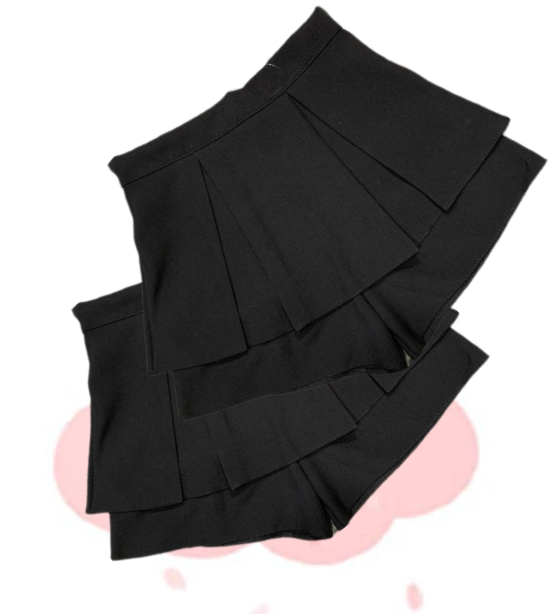 Quần giả váy xòe 2 lớp ly to - B020