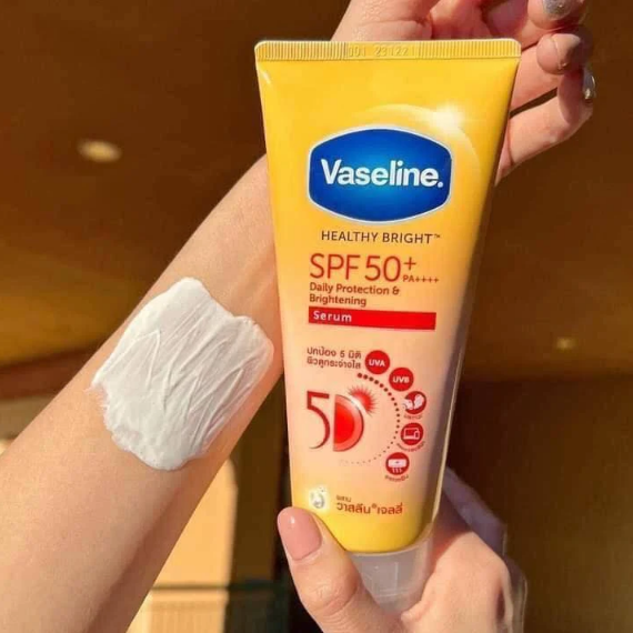 Combo sữa dưỡng thể Vaseline 50X 330ml + kích trắng Alpha Arbutin 3 plus Thái Lan dưỡng da trắng cấp tốc