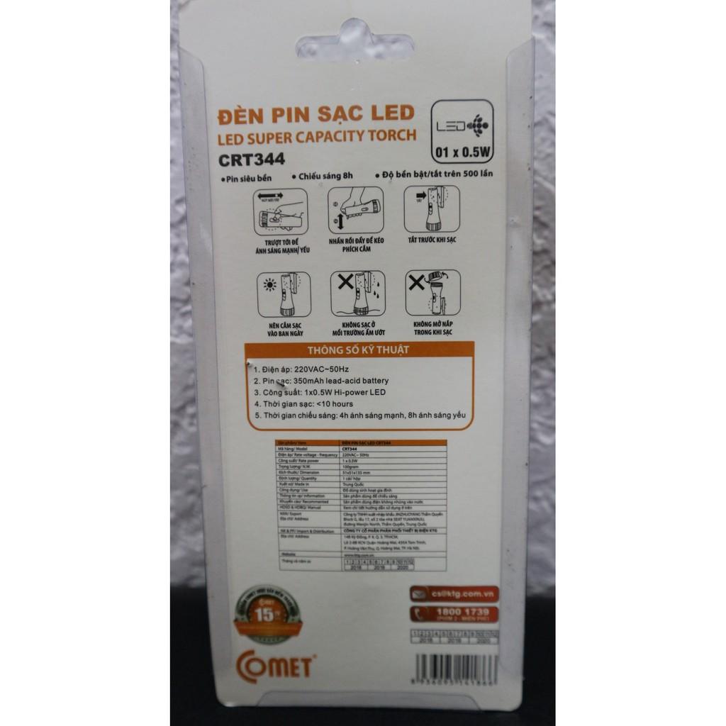 Đèn pin sạc LED Comet CRT344