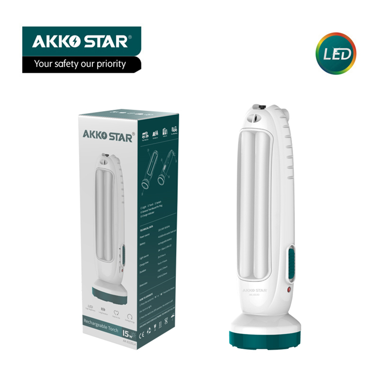 ĐÈN LED SẠC TÍCH ĐIỆN 5W AKKO STAR 04233 (8110)