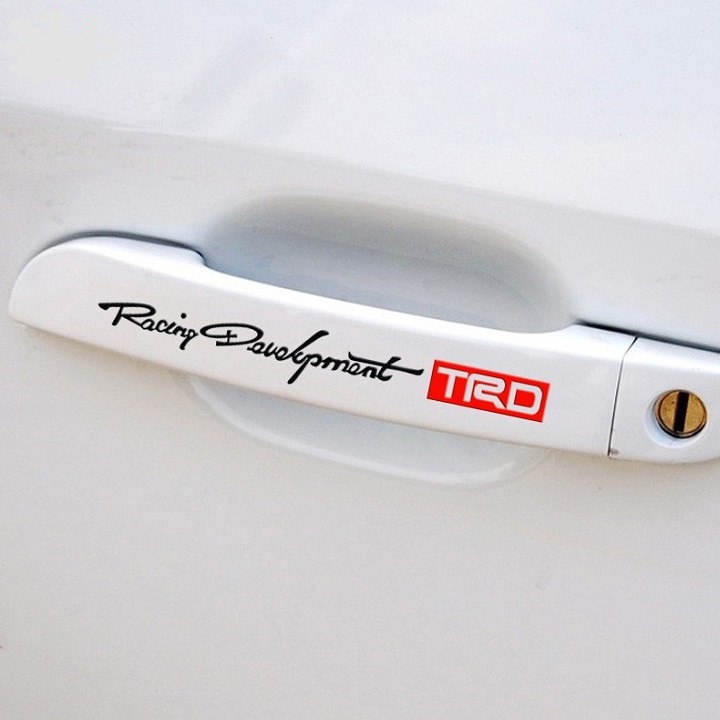 Bộ 4 tem Decal "Racing develement TRD"