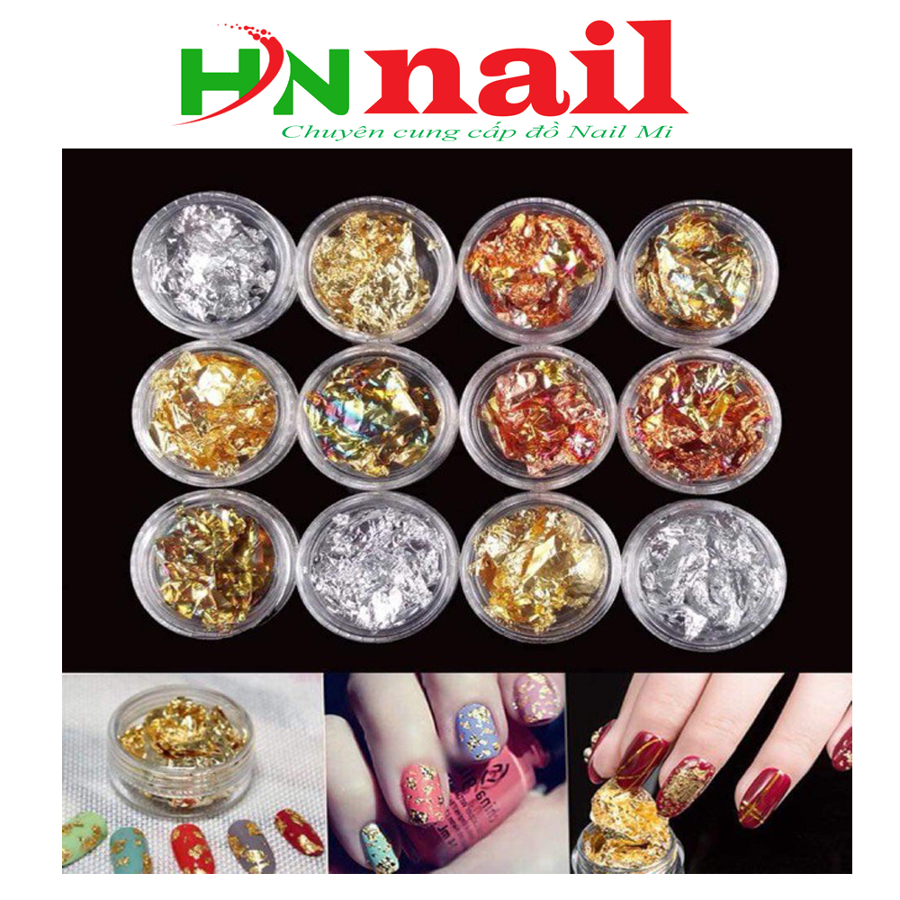 Sét giấy bạc nhúm trang trí chăm sóc móng làm đẹp nail Shop HNnail