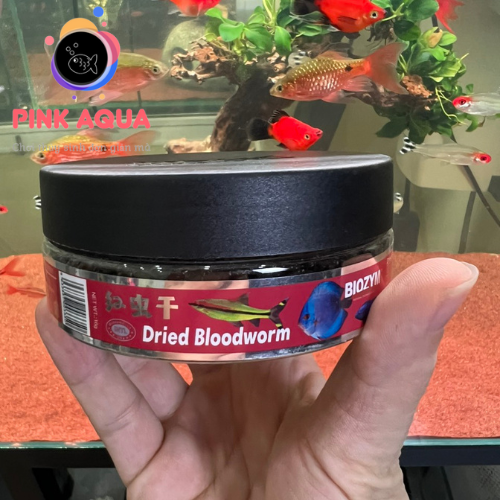 Biozym Dried Bloodworm (Trùng huyết sấy khô) - Thức ăn cao cấp cho cá cảnh (Hàng chính hãng)
