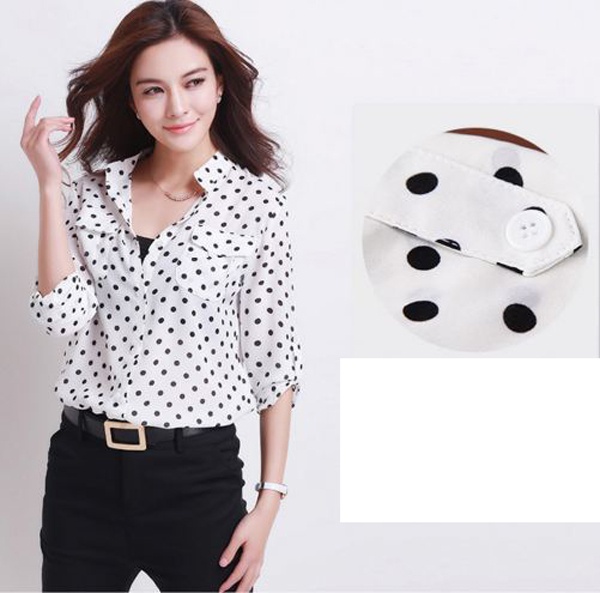 [4.4 Hoàn tiền 15%][HCM]SƠ MI CHẤM BI PHỐI TÚI CÁ TÍNH - AO005
