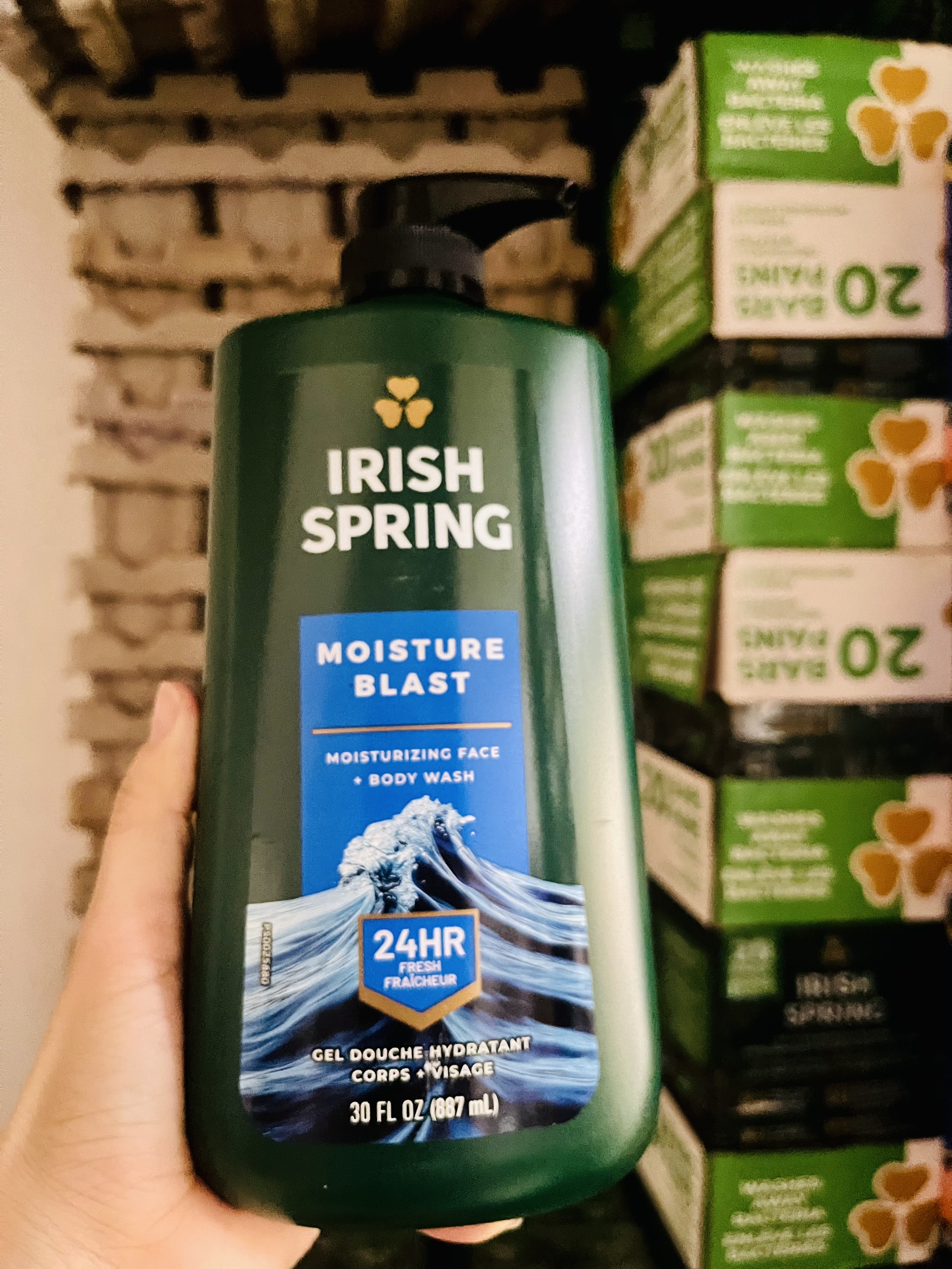 (TRỌN BÔ) SỮA TẮM GỘI IRISH SPRING CỦA MỸ 887ML VÀ 946ML