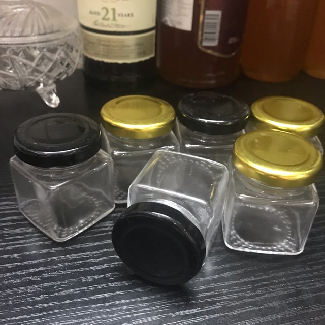 Bộ 10 hũ 50ml nắp thiếc đựng đồ đa năng