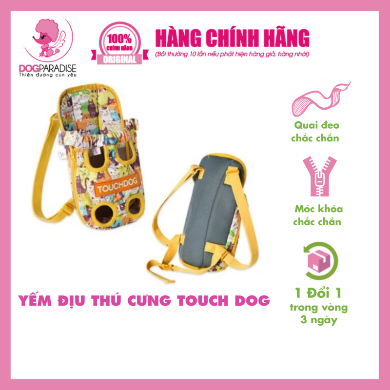 Yếm địu thú cưng Touch Dog tiện dụng chắc chắn size S/M/L - Dog Paradise