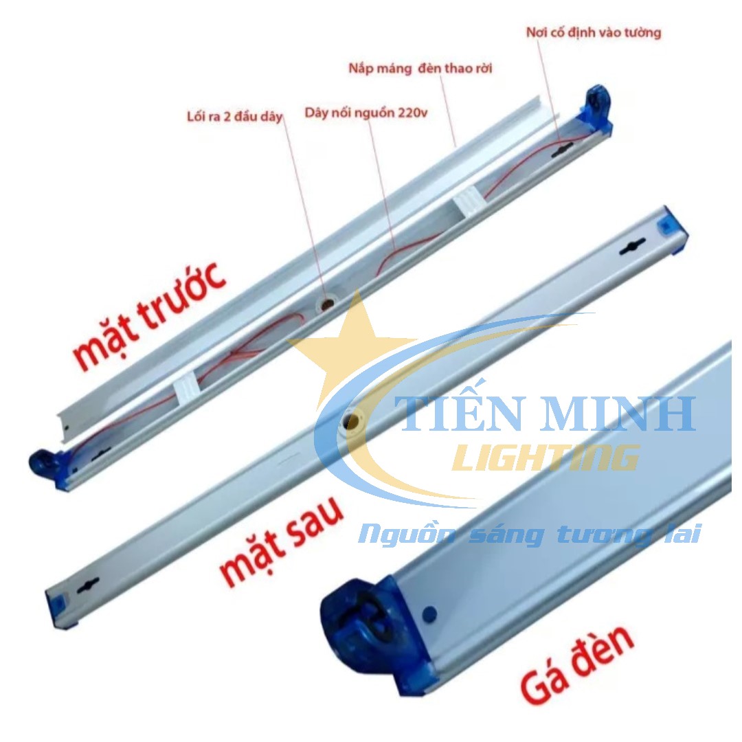 COMBO 2 Máng Đèn Tuýp 0.6m & 1m2 đơn