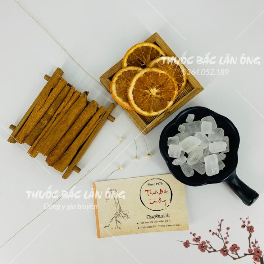 Trà cam quế sấy lạnh, 20 set mix sẵn, trà thảo mộc giữ ấm cơ thể, tốt cho tiêu hóa - Lãn Ông